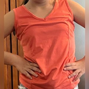 (EUC) Coral V Neck Tank by Champion Size Small